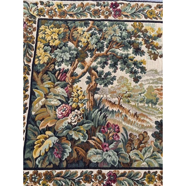 Mid-Century French Jacquard Tapestry For Sale - Image 4 of 17