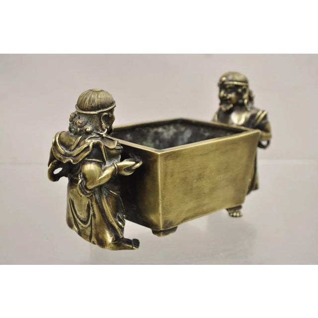 Antique Chinese Bronze Foreigner Figural Censer Ming Xuande Mark Ming to Qing For Sale - Image 12 of 12