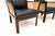 Vintage Danish Leather and Cane Chairs by Illum Wikkelso for CFC Silkeborg, 1960, Set of 2 For Sale - Image 9 of 11