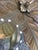 Lotus Flower Dining Table in Wood Carved with Gold Leaf and Octagonal Top in Ground Glass, 1970s For Sale - Image 3 of 11