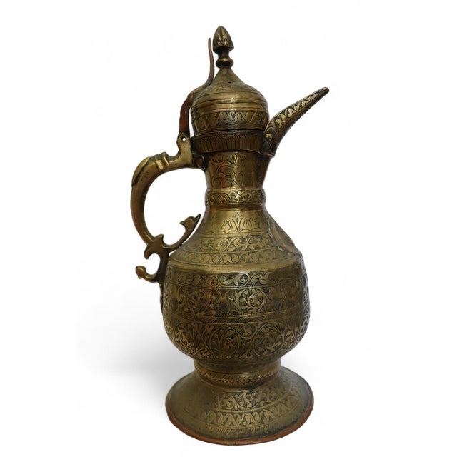 Antique Islamic Teapot in Brass Bukhara, 1900s For Sale - Image 13 of 13