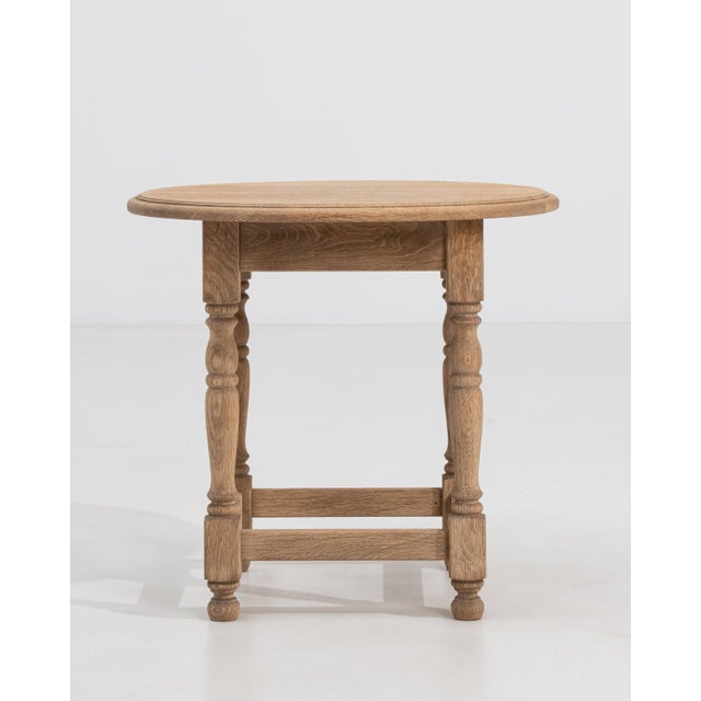 Mid 20th Century 20th Century French Oak Side Table with Square Top For Sale - Image 5 of 10