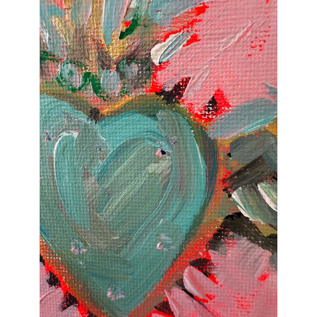 Handprinted, 4 inch square sacred heart in loose brush strokes. Lovely gift or keep for yourself. Collect others from my...