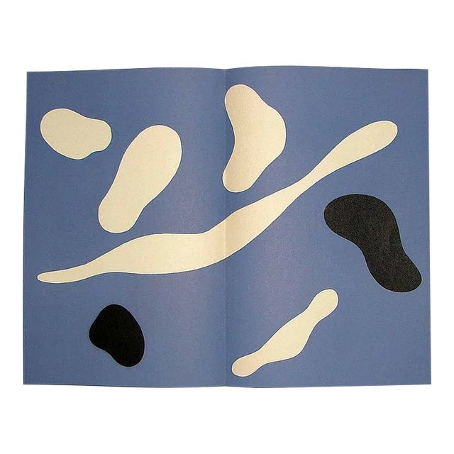 Jean Arp Original Lithograph DM0220d Derriere Le Miroir 1949 For Sale