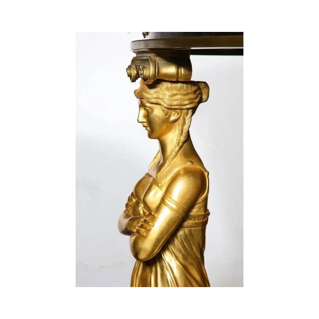 Empire Style Malachite and Ormolu Center Table After Desmalter For Sale - Image 11 of 12