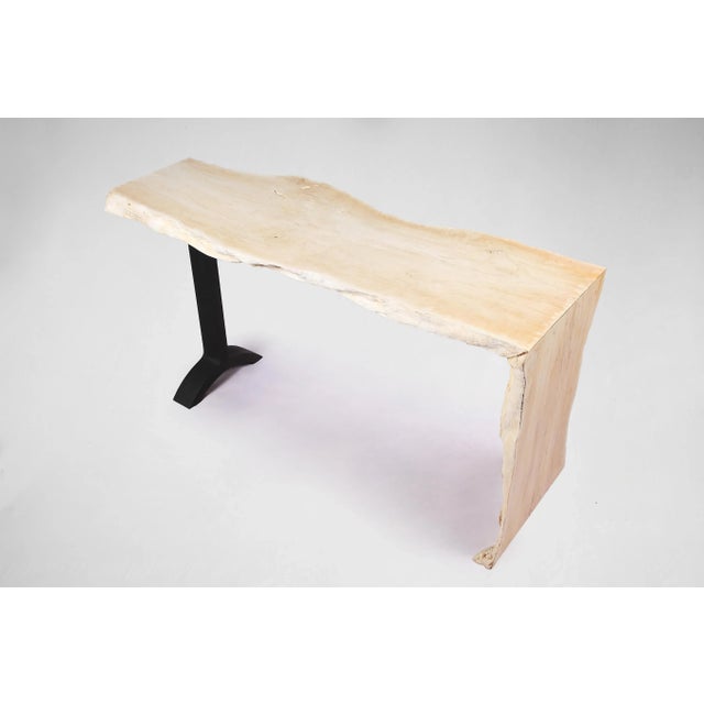 Living Edge Water Fall Console Table 57 For Sale - Image 4 of 6