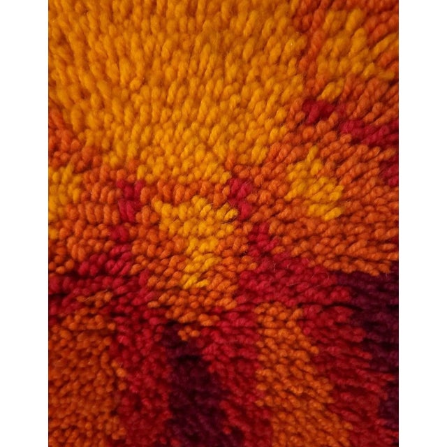 Mid-Century Modern German Wool Tapestry, 1970s For Sale - Image 4 of 6
