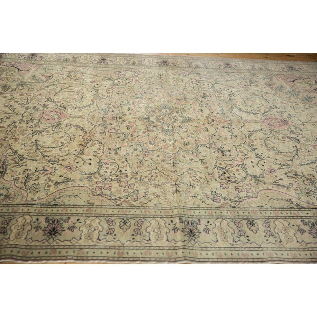 Vintage Distressed Kayseri Carpet - 6'8" x 9'8" For Sale - Image 9 of 10