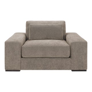 Lancaster Modern Derby Chair and a Half For Sale