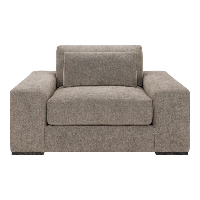 Lancaster Modern Derby Chair and a Half For Sale