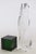 1980s Vintage Pebbled Textured Tall Transparent Lucite Sculpture on Green Lucite Base For Sale - Image 5 of 12