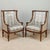 Late 19th Century Pair 19th Century French Louis XVI Walnut Bergères ~ Armchairs For Sale - Image 5 of 17