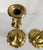 Metal 18th Century Pair of English Brass Queen Anne Candlesticks With Petal Base For Sale - Image 7 of 13