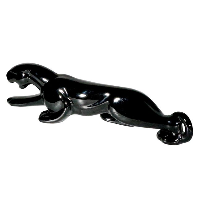 Ceramic Mid Century Ceramic Black Panther by Haeger For Sale - Image 7 of 7