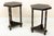 Traditional Pair of Ebonized and Parcel Gilt Hexagonal Side Tables For Sale - Image 3 of 9