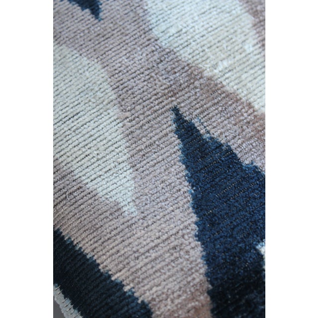 Modern Contemporary Decorative Accent Ikat Pillow For Sale - Image 3 of 12
