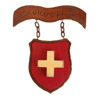 Swiss Welcome Sign - Grüezi For Sale