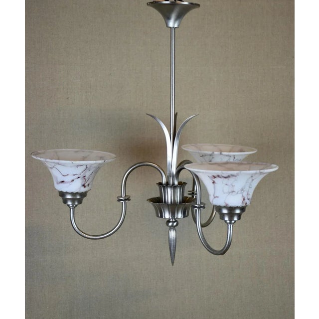 Pendant Lamps by Harald Notini for Böhlmarks, Sweden, 1930s, Set of 2 For Sale - Image 6 of 6