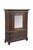 Victorian Antique Oak Salesman Sample Mirrored Dollhouse Armoire Wardrobe Cabinet 16" For Sale - Image 3 of 17