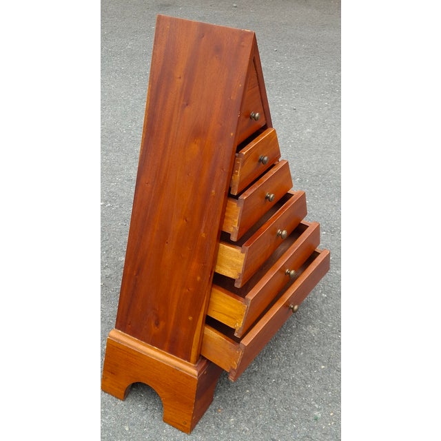 20th Century Solid Cherry Pyramid Chest of Drawers For Sale In Washington DC - Image 6 of 7