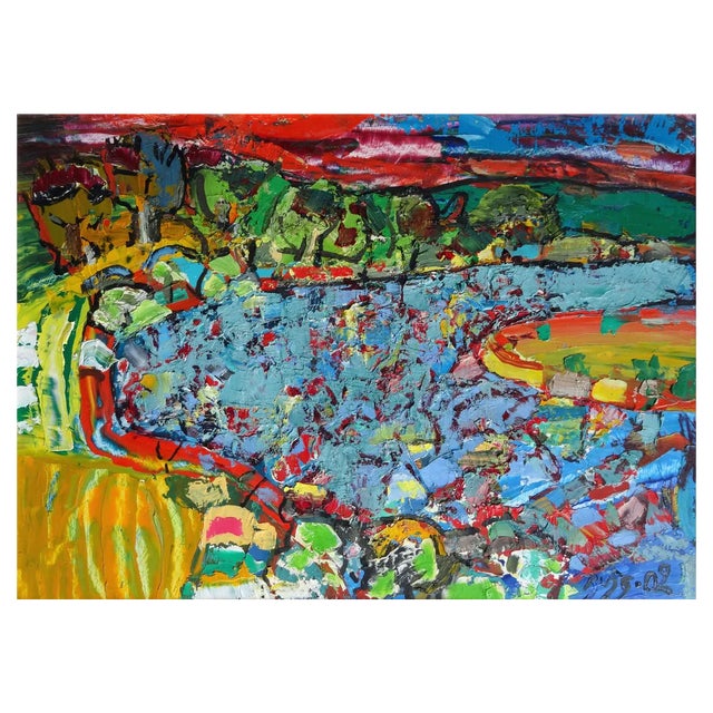 Valdis Bush, After Sunset, 2002, Oil on Canvas and Cardboard For Sale