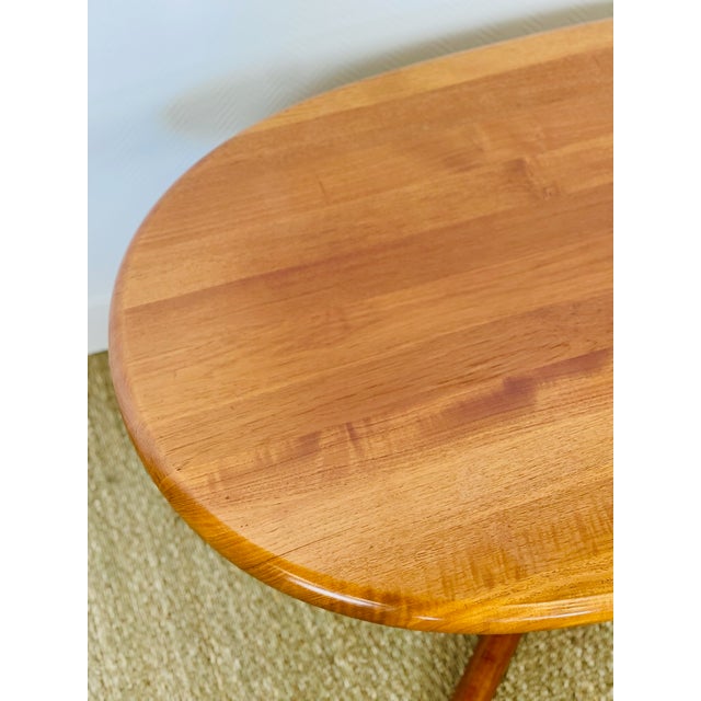 Brown Danish Oval Teak Coffee Table from Glostrup Møbelfabrik, 1960 For Sale - Image 8 of 13