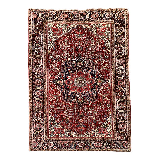 Antique Heriz Rug, 1920s For Sale