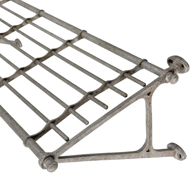 Vintage 1940s Industrial Cast Aluminum Pullman Train Car Luggage Rack ...