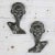 MCM to Art Deco Style Ebonized Oak Carved Female Bust Vintage Wall Sculptures, a Pair For Sale - Image 13 of 13