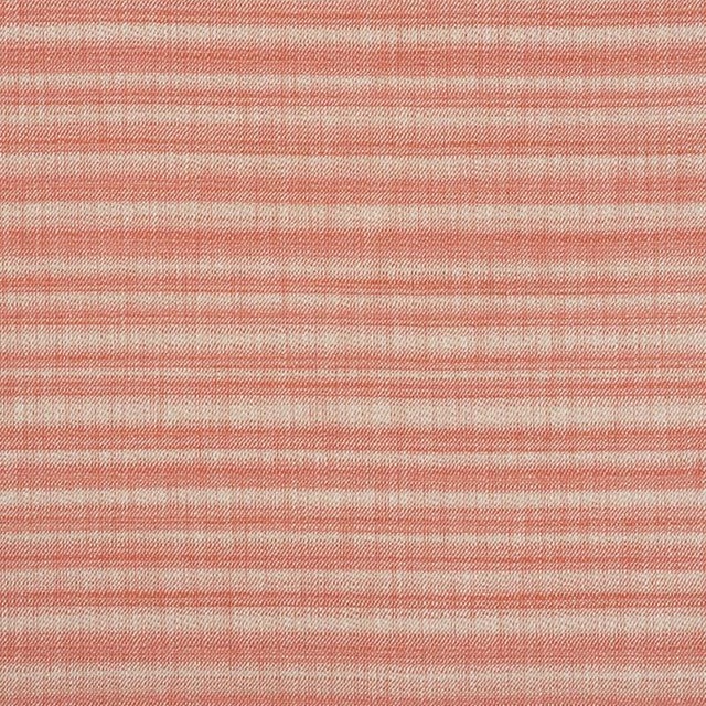 Sample - Schumacher Petra Stripe Fabric in Clay For Sale