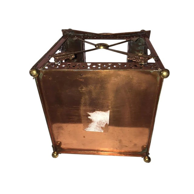 American Vintage Late 20th Century Copper Lantern For Sale - Image 3 of 7