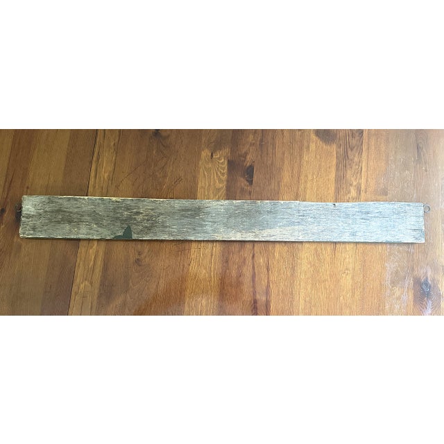 1910–1925 Canoe Rides 5 Cents Wood Sign, 34”x3.5” For Sale In Boston - Image 6 of 11