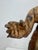 Antique Spanish Colonial Carved Wood Santos Figure With Glass Eyes For Sale - Image 9 of 11