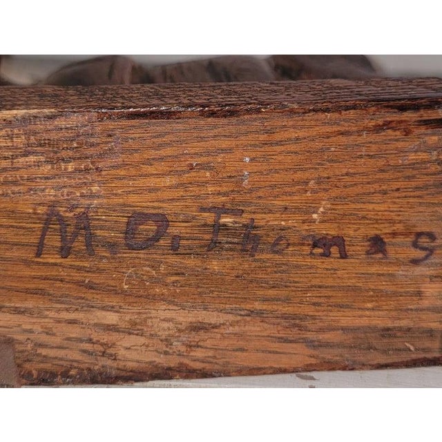 1940s Signed m.o. Thomas Carved Wooden Cow For Sale In Los Angeles - Image 6 of 6