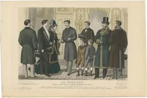 Men Fashion, 1874, Paper