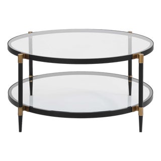 Chadid Round Glass Coffee Table For Sale