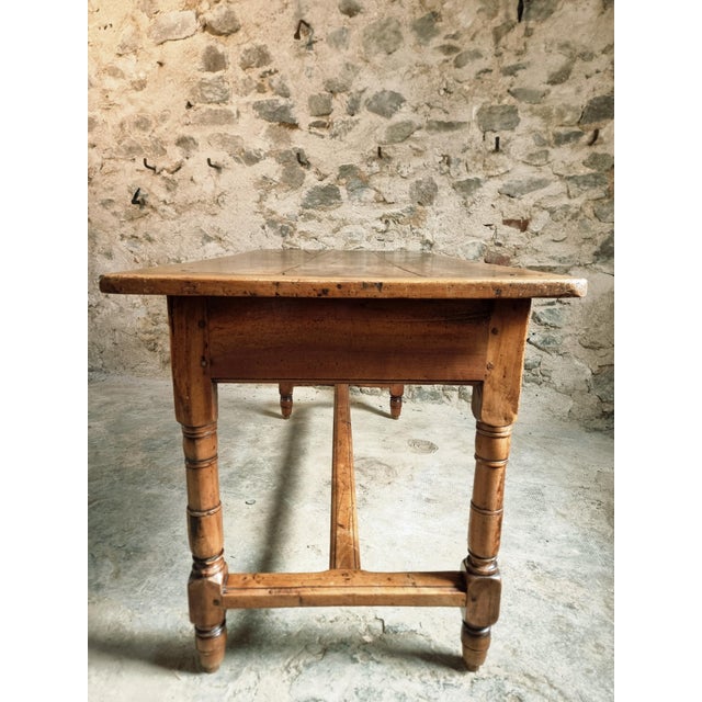 Antique Louis Philippe Dining Table with Walnut Top, 1800s For Sale - Image 11 of 18