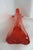 Viking Glass Three Foil Persimmon Swung Vase Mid Century Large Floor Art 4754b For Sale - Image 12 of 18
