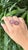 Set in 18k White Gold, Emerald Cabochon, Carved Ruby & Diamonds Toi Et Moi Ring, Us Size 7 For Sale - Image 9 of 11