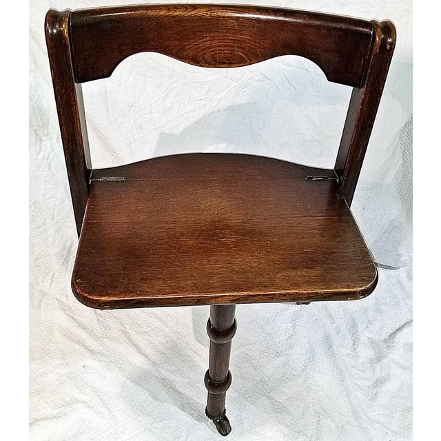 Early 1900s George Hunzinger Floding 3 Legged Chair | Chairish