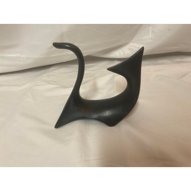 Black Cat Collectors will swoon for this one. Atomic cubist black cat figurine will add interest to your bookcase or shelf...