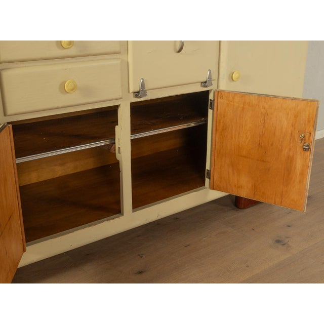 Beige Vintage Art Deco Kitchen Cupboard, 1920s For Sale - Image 8 of 11