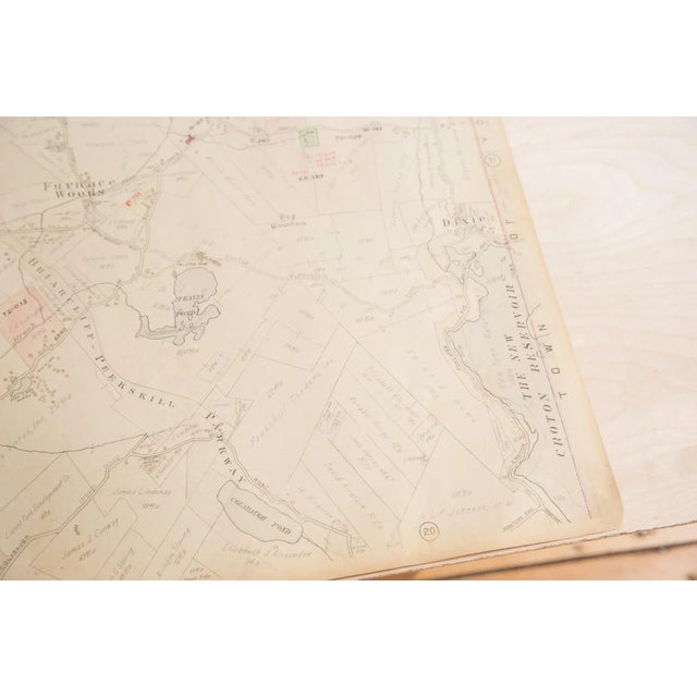 :: Vintage 1930s Hopkins Map of Town of Cortlandt, located in Westchester County, New York. Condition notes: Overall very...