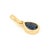 Handcrafted Natural Pear-Cut Blue Sapphire Solitaire Pendant in 14k Yellow Gold For Sale - Image 4 of 15