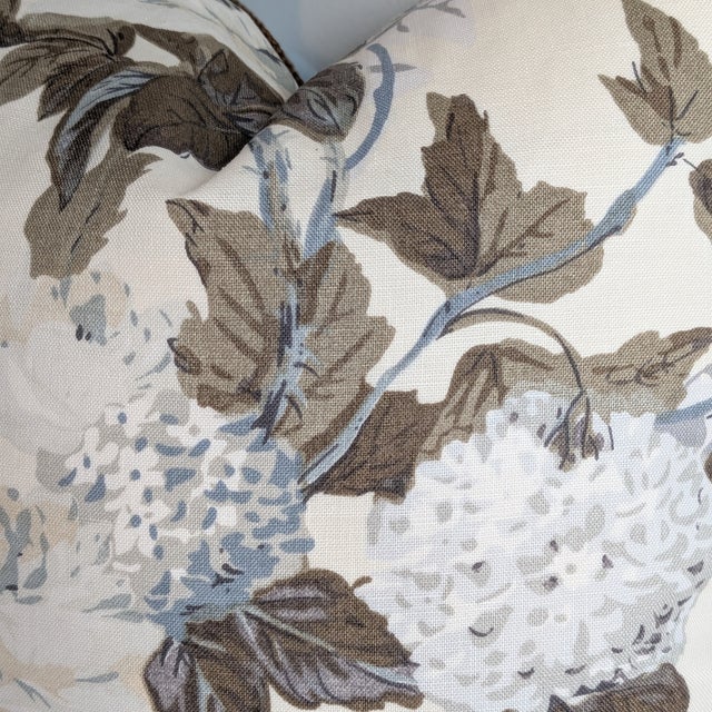 Textile Cowtan & Tout Rose and Hydrangea Pillows In For Sale - Image 7 of 7