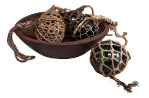 Japanese Ukidama Glass Fishing Floats, 1950s, Set of 5