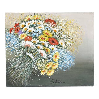 Costanza Mantovani, Floral, 2000s, Oil on Canvas For Sale