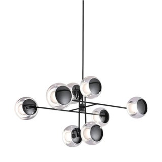 Small Black Nickel Pendant Light by MUG For Sale