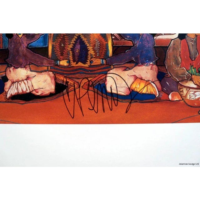 Late 20th Century "Mi Gente" Signed Amado Pena Poster For Sale - Image 4 of 4