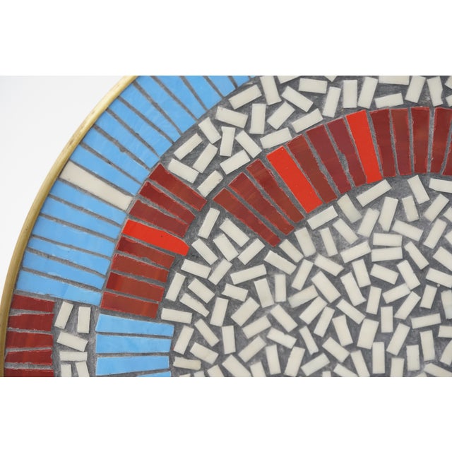 Mid-Century Mosaic Wall Plate by R. Zimmermann for Ritter, 1950s For Sale - Image 4 of 7